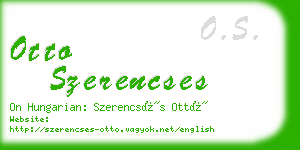 otto szerencses business card